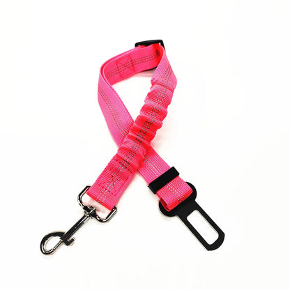Adjustable Dog Car Seat Belt Harness Travel Safety Elastic Restraint Strap