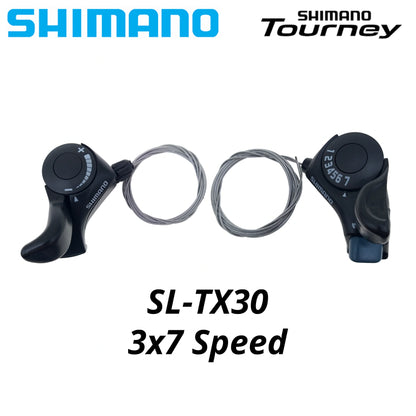 Shimano Tourney SL-TX30 Shift Lever Set 6/7-Speed (18/21 Speed) with Inner Cables