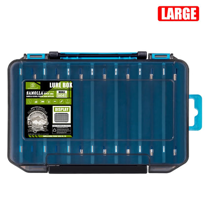 Samolla Tackle Box Double-Sided Compact Fishing Storage for Lures & Baits