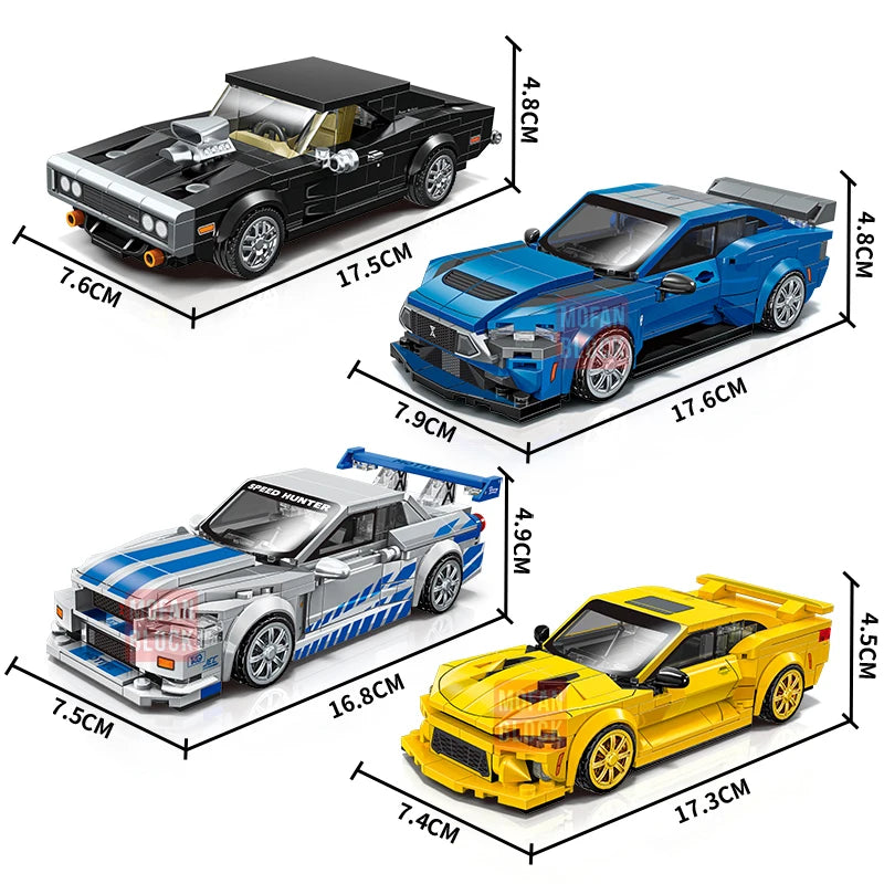 SEMBO BLOCK City Famous Technical Sports Car Supercar Model Building Blocks Vehicle Toy Gift