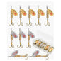 10Pcs Metal Bait Fishing Spinner Spoon Lures for Bass Trout Perch Pike