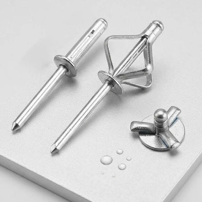 50/500x Chassis Cabinet Sheet Blind Pop Rivets Aluminium Large Head Fasteners