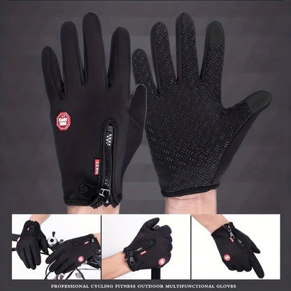 Winter Gloves Men Women Warm Windproof Thermal Touchscreen Cycling Outdoor