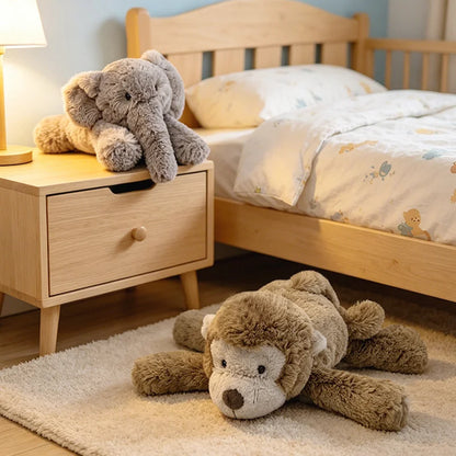 Elephant Monkey Plush Soft Stuffed Cartoon Doll Toy for Kids 52CM