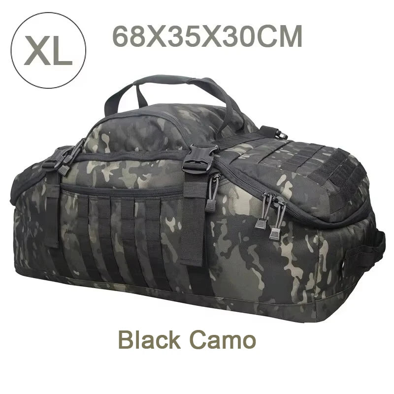 Gym Duffel Bag 80L Tactical Backpack Unisex Camping Hiking Rucksack