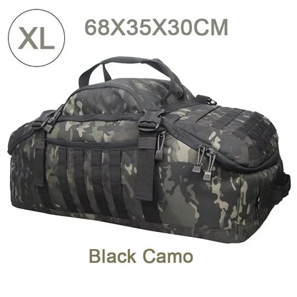 Gym Duffel Bag 80L Tactical Backpack Unisex Camping Hiking Rucksack