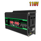 4000W 12V DC to 110/220V AC Power Inverter Dual USB LCD Camping RV