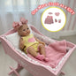 25cm Meadow Silicone Reborn Girl Doll Open Mouth Washable Painted 2 Outfits