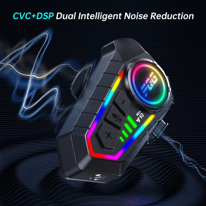 Y10 Max Motorcycle Helmet Bluetooth 6.0 Intercom Headset CVC DSP Noise Reduction