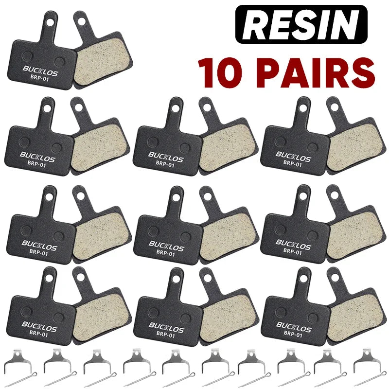 BUCKLOS Resin Disc Brake Pads for Shimano B01S B03S B05S MTB Hydraulic Bike