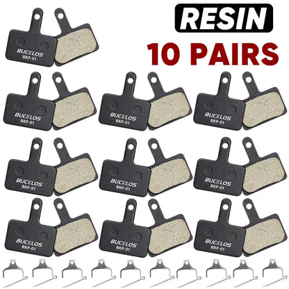 BUCKLOS Resin Disc Brake Pads for Shimano B01S B03S B05S MTB Hydraulic Bike
