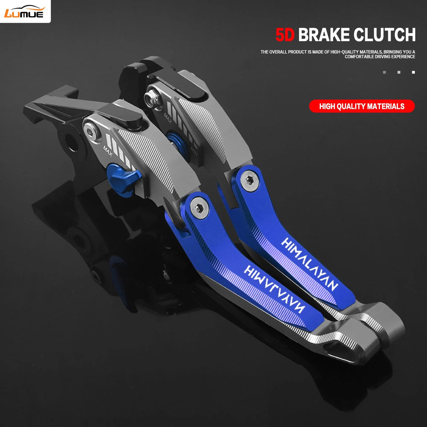 5D CNC Aluminum Foldable Motorcycle Brakes Levers Set for Himalayan 450 2023
