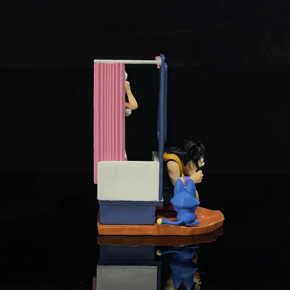 9cm Dragon Ball Z Puar Figure Yamcha Bulma PVC Action Statue Collectible Model Gift