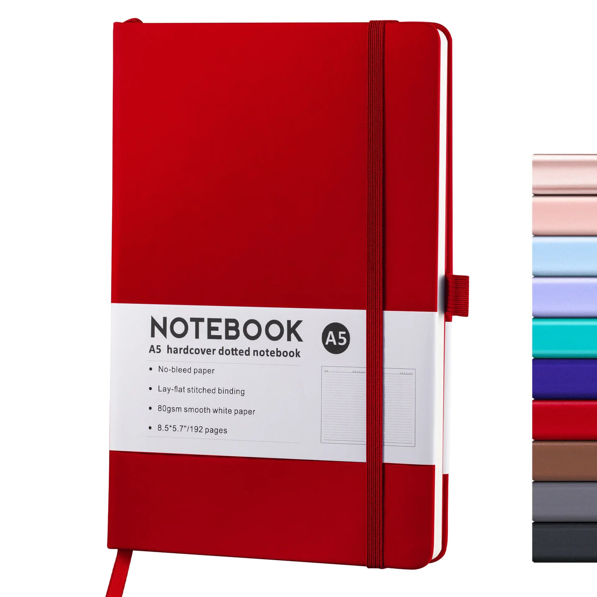 A5 Notebook Note Pad Lined Journal Diary Hardback Ruled Notepad School Supplies