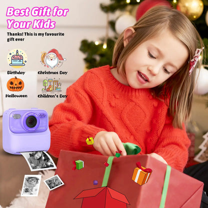 Kids Digital Camera 1080P Instant Print for Girls Boys Age 3-12