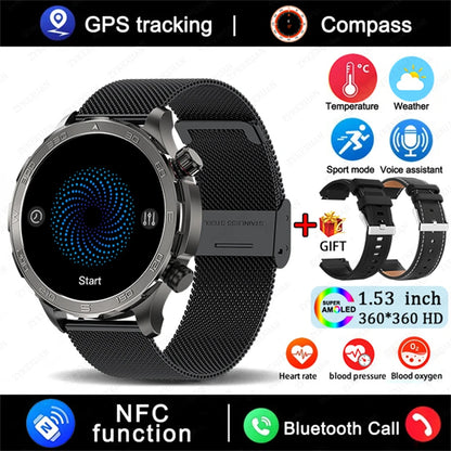 2025 Huawei Smart Watch Bluetooth Call AMOLED GPS NFC Waterproof Sports Men Women