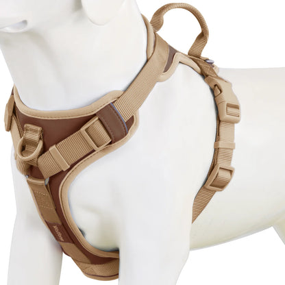 Adjustable Chest Strap Dog Harness No Pull Padded Reflective Breathable Vest