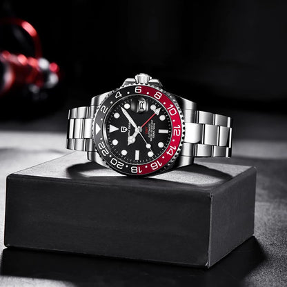 PAGANI Design PD-1662 Men’s Automatic Watch Stainless Steel Ceramic Bezel Waterproof