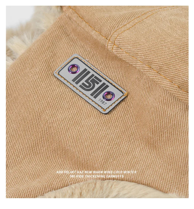 Ushanka Fur Hat Winter Cap Warm Earflap Trapper Ski Bomber Hats for Men Women