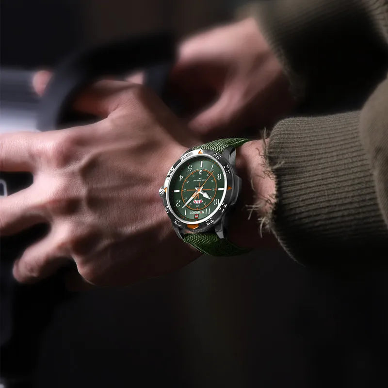 Top Brand NAVIFORCE Men's Watches Waterproof Luxury Business Casual Nylon Strap Quartz Wristwatch Luminous Relogio Masculino-EXPROTAS