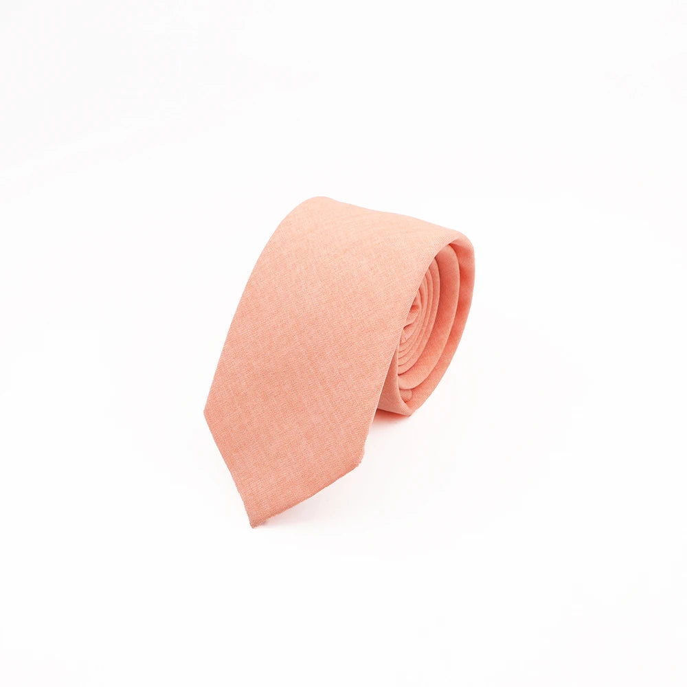Mens Slim Solid Colour Tie 6.5cm Wedding Party Classic Necktie
