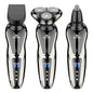 New Shaver LCD Electric Razor 3-in-1 Beard Trimmer Nose Hair Cutter Wet Dry Use
