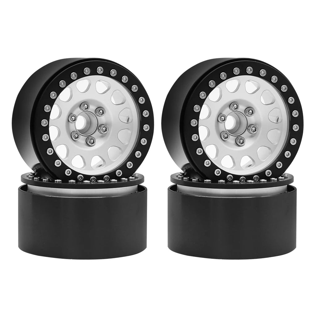 1/10 RC Crawler CNC 2.2" Aluminum Beadlock Wheels for TRX4 TRX6 Axial SCX10 Wraith Capra - EXPROTAS