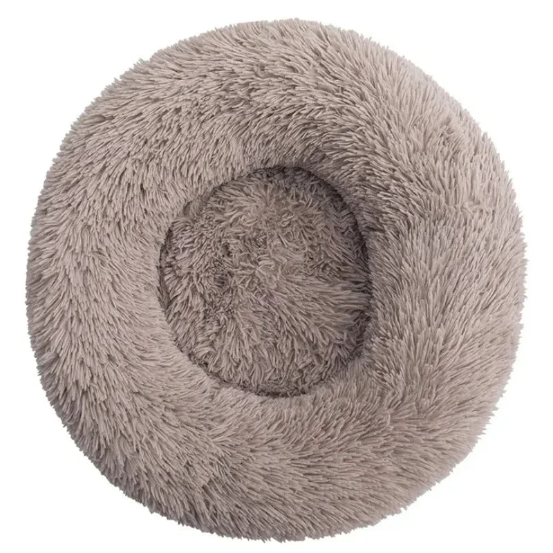 40-90cm Cat Bed Plush Round Soft Warm Cushion for Dog Pet Winter Sleeping