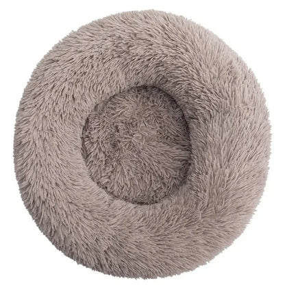 40-90cm Cat Bed Plush Round Soft Warm Cushion for Dog Pet Winter Sleeping