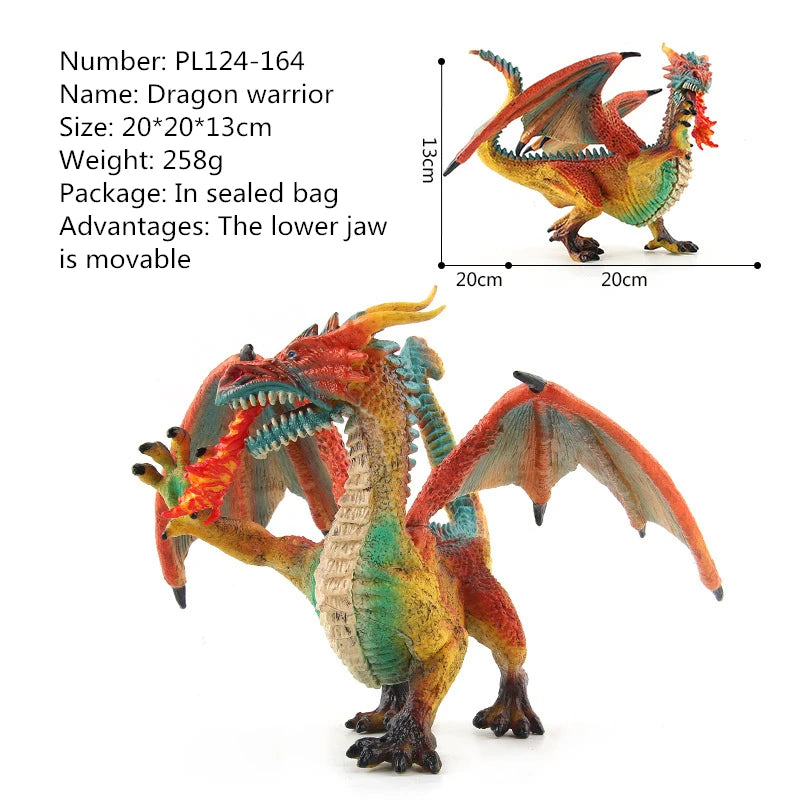 Realistic Western Mythology Dragon Action Figure for Kids Gift Toy