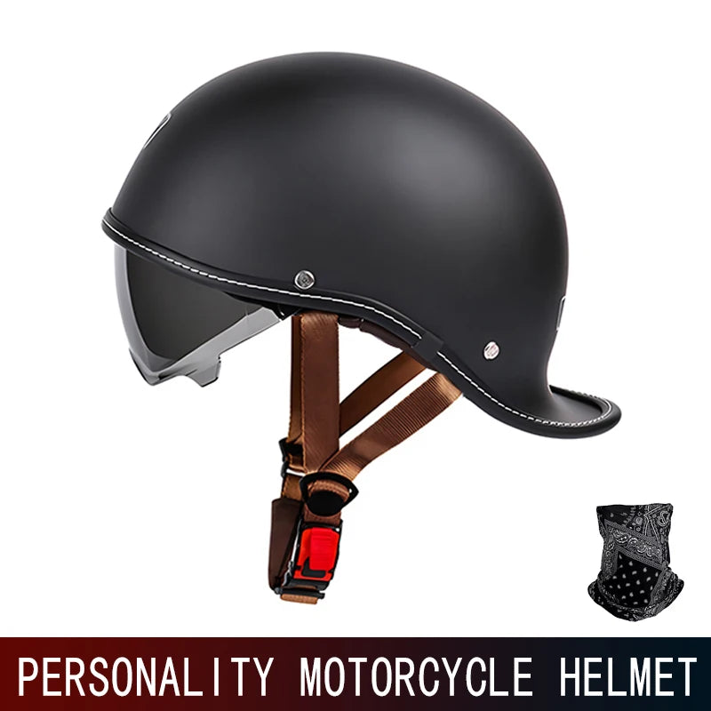Retro Motorcycle Half Helmet Open Face Four Season Unisex Riding Helmet - EXPROTAS