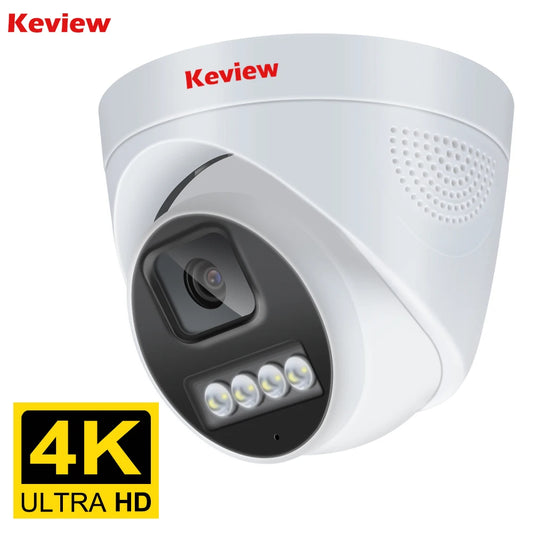 4K 8MP POE IP Camera Audio H.265 POE/NOT POE Onvif Wide Angle 2.8mm AI Color Night Vision Home CCTV Video Surveillance Security-EXPROTAS