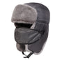 Unisex Winter Earflap Hat Ski Plush Lined Warm Knit Outdoor Cap