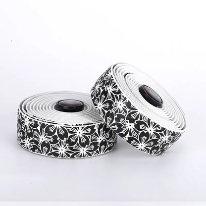 Sakura Pattern Bike Handlebar Tape Soft Road Gravel Bicycle Bar Wrap Grip
