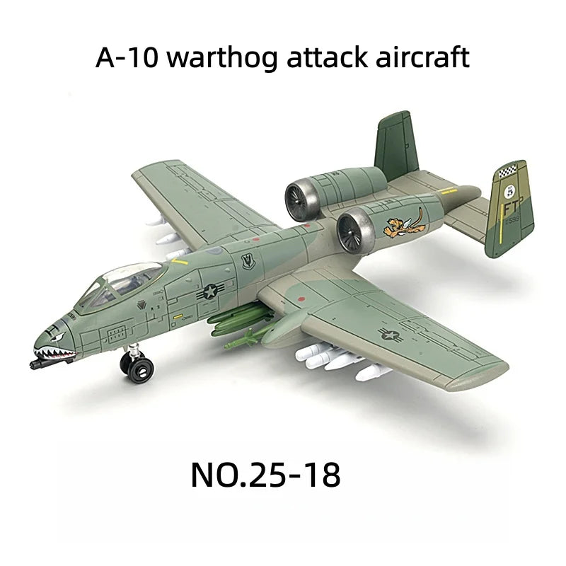 Military Building Blocks Fighter Aircraft A-10 F14 Model Toy for Boys