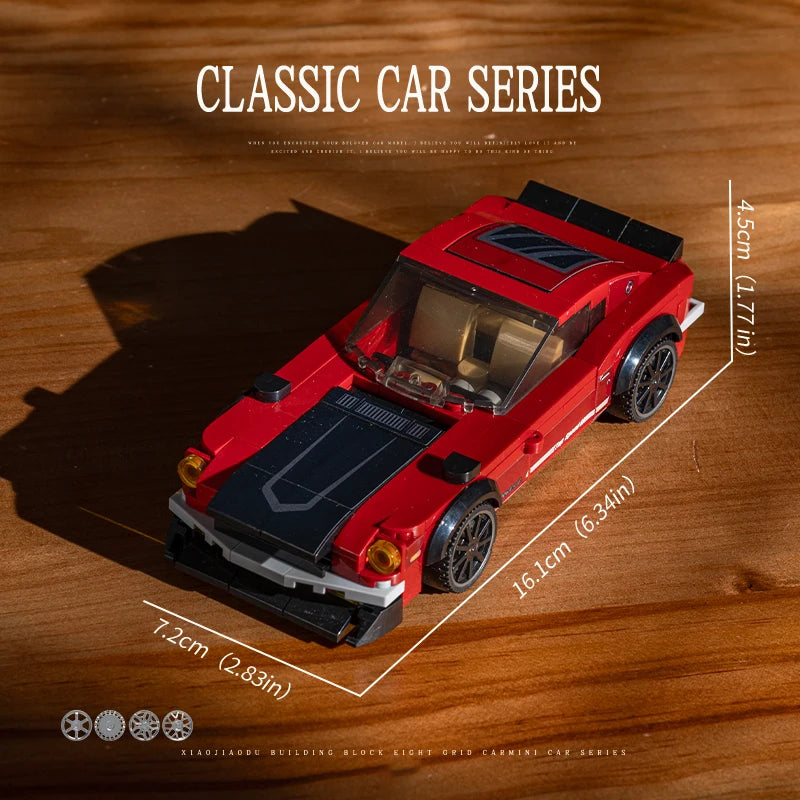 310pcs JDM Racing Car Building Blocks Classic Sports Vehicle STEM Model Toy Gift