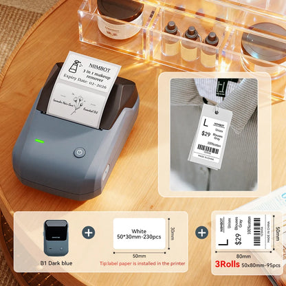 Niimbot B1 Portable Thermal Label Printer Mini Bluetooth Sticker Maker