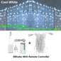 3.5-40M LED Icicle String Lights Christmas Curtain Fairy Lights Garland Remote Outdoor For New Year Wedding Street Holiday Decor-EXPROTAS
