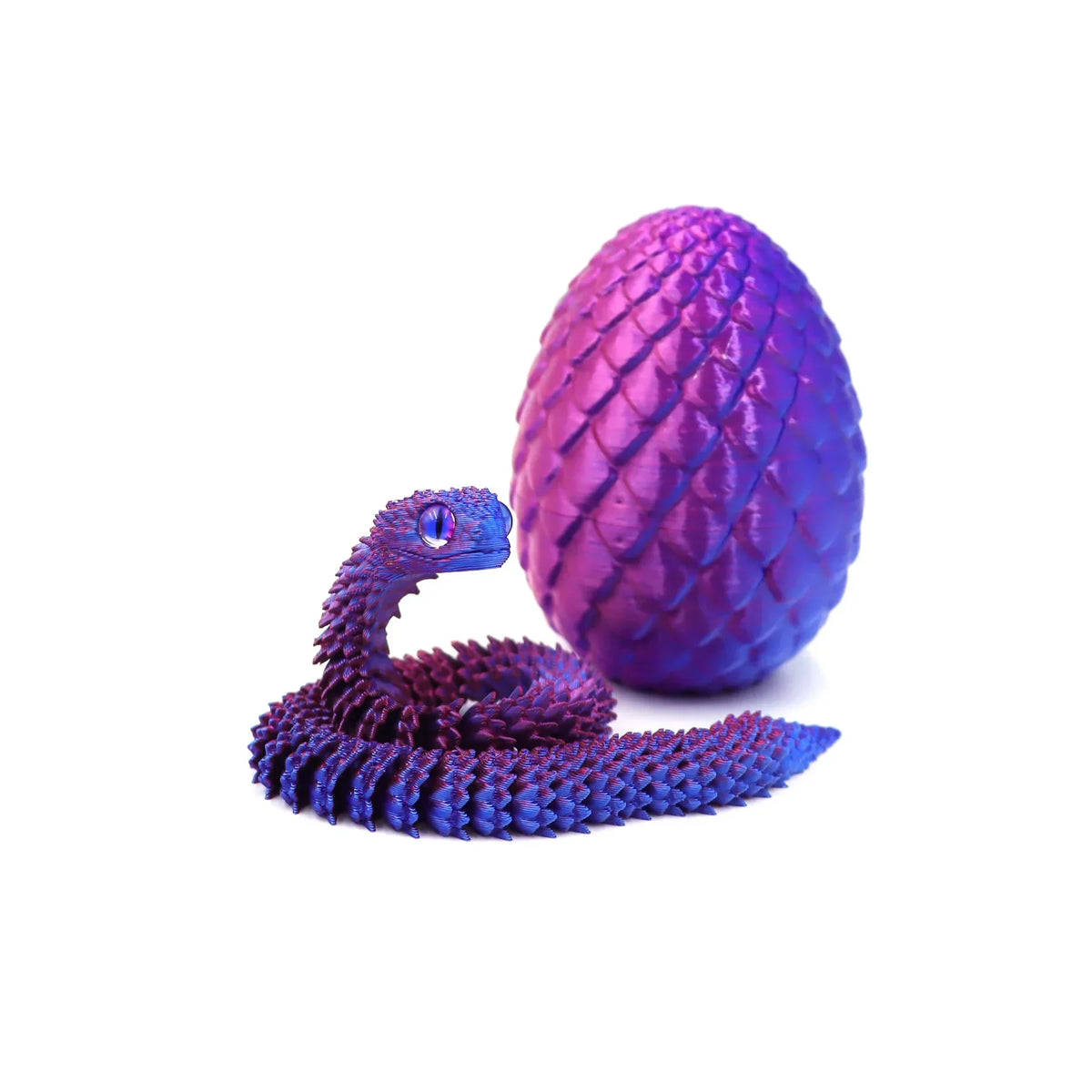 3D Printed Snake Egg Figure Toy Anime Creative Stress Relief Ornament