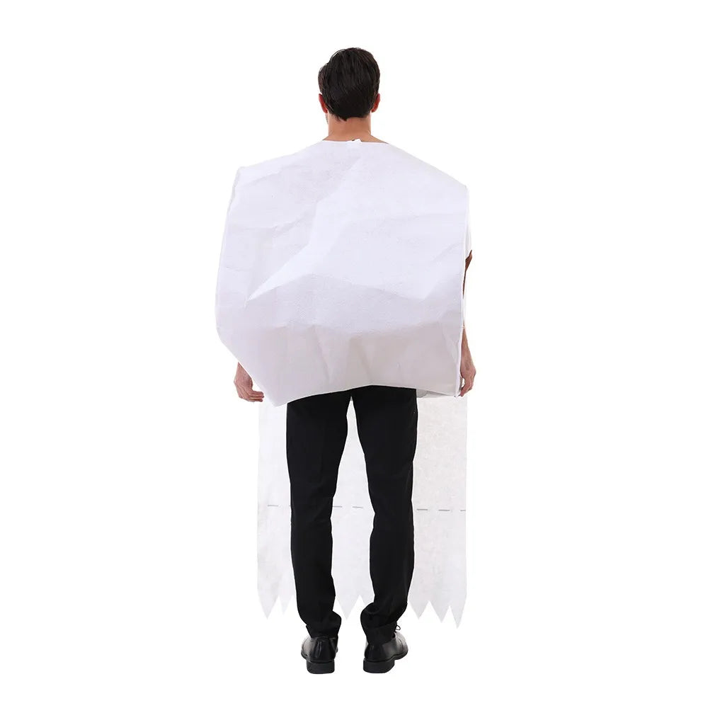 Spoof Toilet Paper Costume for Adults - Funny Clown Outfit for Parties