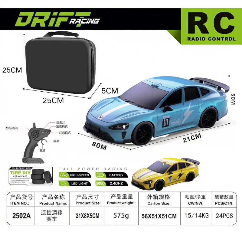 2026 RC Drift Car Speed Remote Control 1:24 Porsche 911 Racing Toy