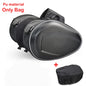 Motorcycle Saddle Bag Waterproof Riding Travel Bag with Rain Cover One Pair Short Eye-Catching Design for Motorbike Helmet