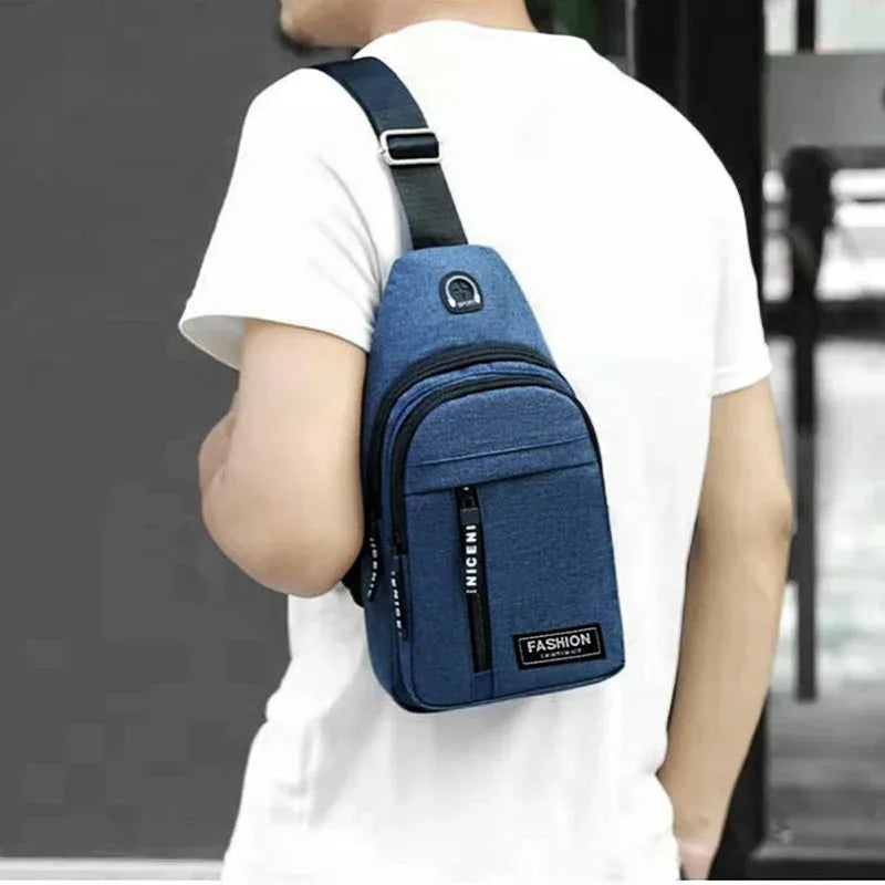 Waterproof Messenger Bag Men Chest Fashion Korean-Style Casual Bags