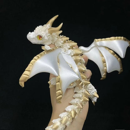 3D Printed Wyvern Dragon Model Articulated Desktop Ornament Collectible