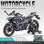 1:12 Kawasaki Motorcycle Die-cast Model - Sound & Light Effects - Authentic Details - Fun for Kids & Motorcycle Lovers-EXPROTAS
