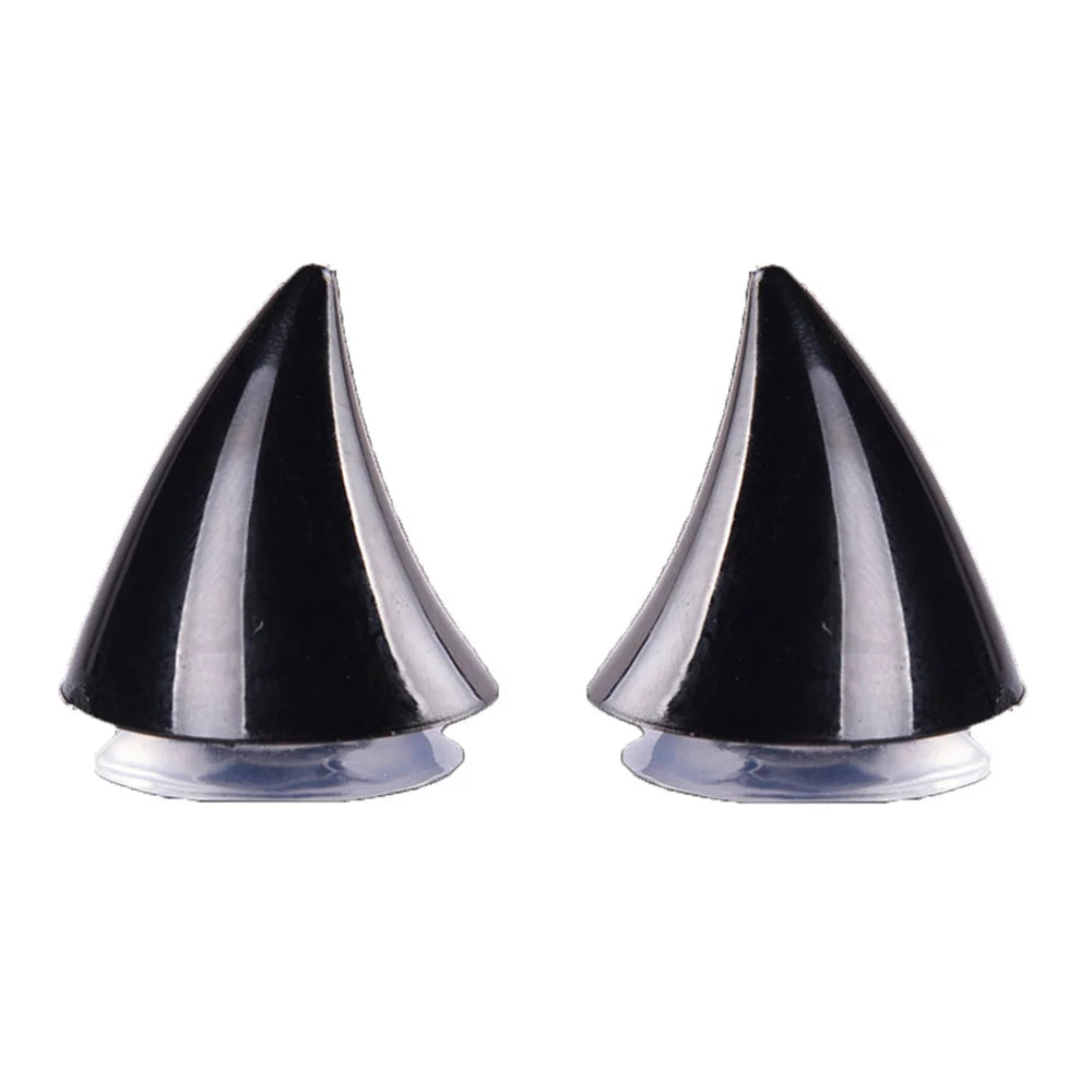 2PCS Motorcycle Helmet Horn Decoration Adhesive Suction Cup Accessories