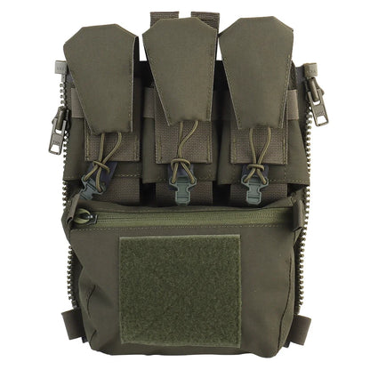 V5 FCPC Tactical Vest Back Panel Zipper Pouch Airsoft Expansion Bag Accessory
