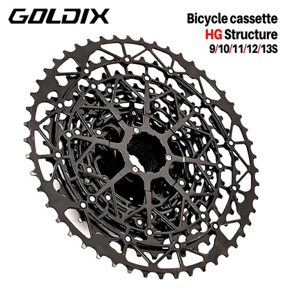 GOLDIX 13 Speed MTB Cassette HG Carbon Steel Bicycle Sprocket Mountain Bike