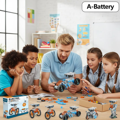 12-in-1 STEM Robot Building Toy Educational Science DIY for Kids Age 8+