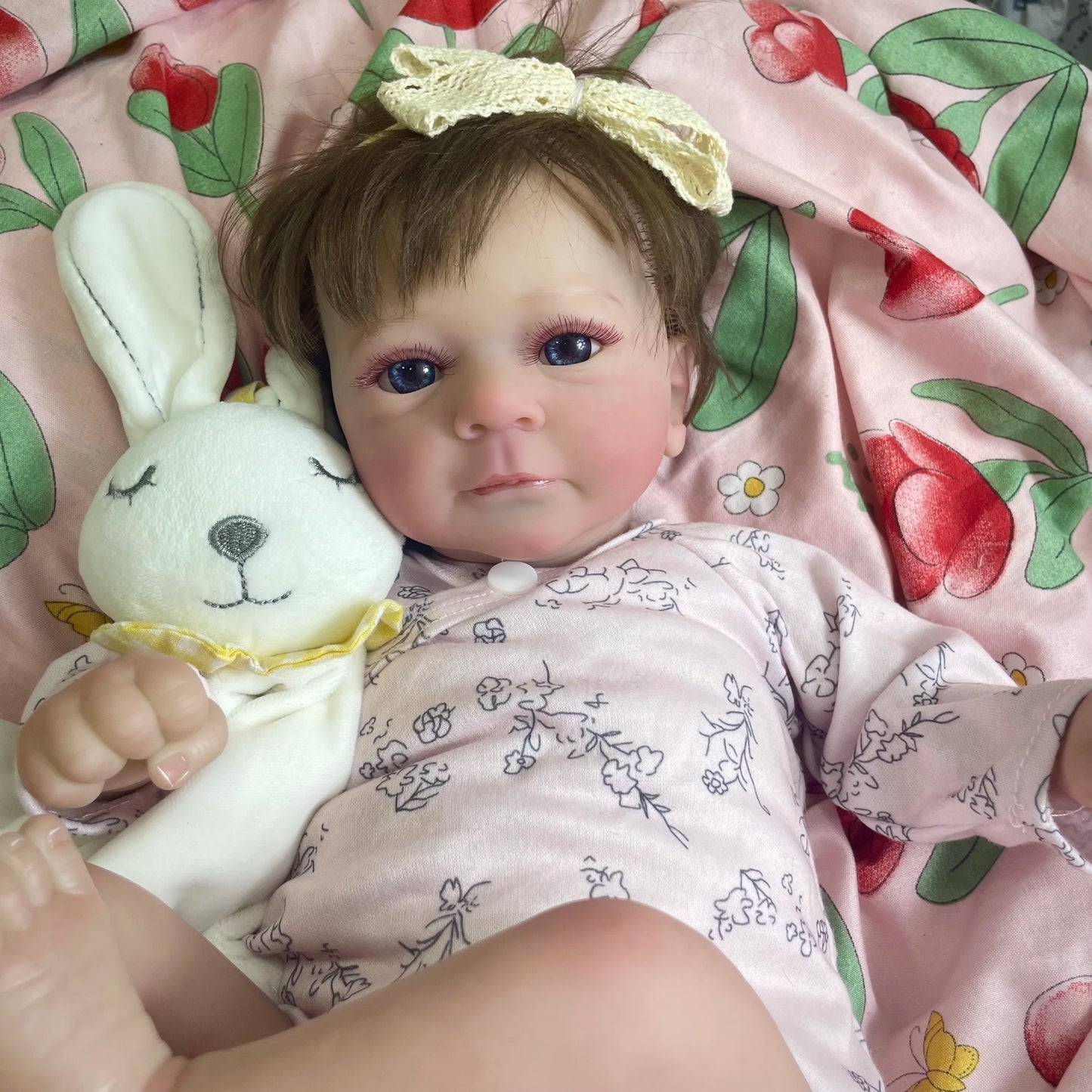 17-18" Reborn Baby Doll Felicia Lifelike Silicone Vinyl Newborn Girl Gift Toy
